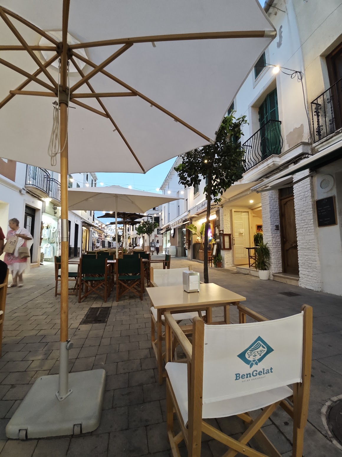 Terraza de restaurante en Es Mercadal, Menorca